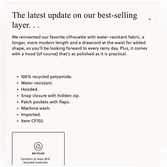 J. Crew Perfect Raincoat Oyster Olive Medium - Picture 7 of 7